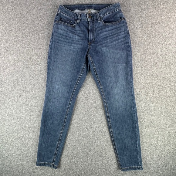 L.L.Bean Denim - L.L.Bean Jeans Womens 10 Pet 1912 Skinny Blue Coolmax Tencel Stretch Excellent